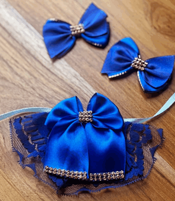 Conjunto Luxo Babador e Laço - Imagem 2